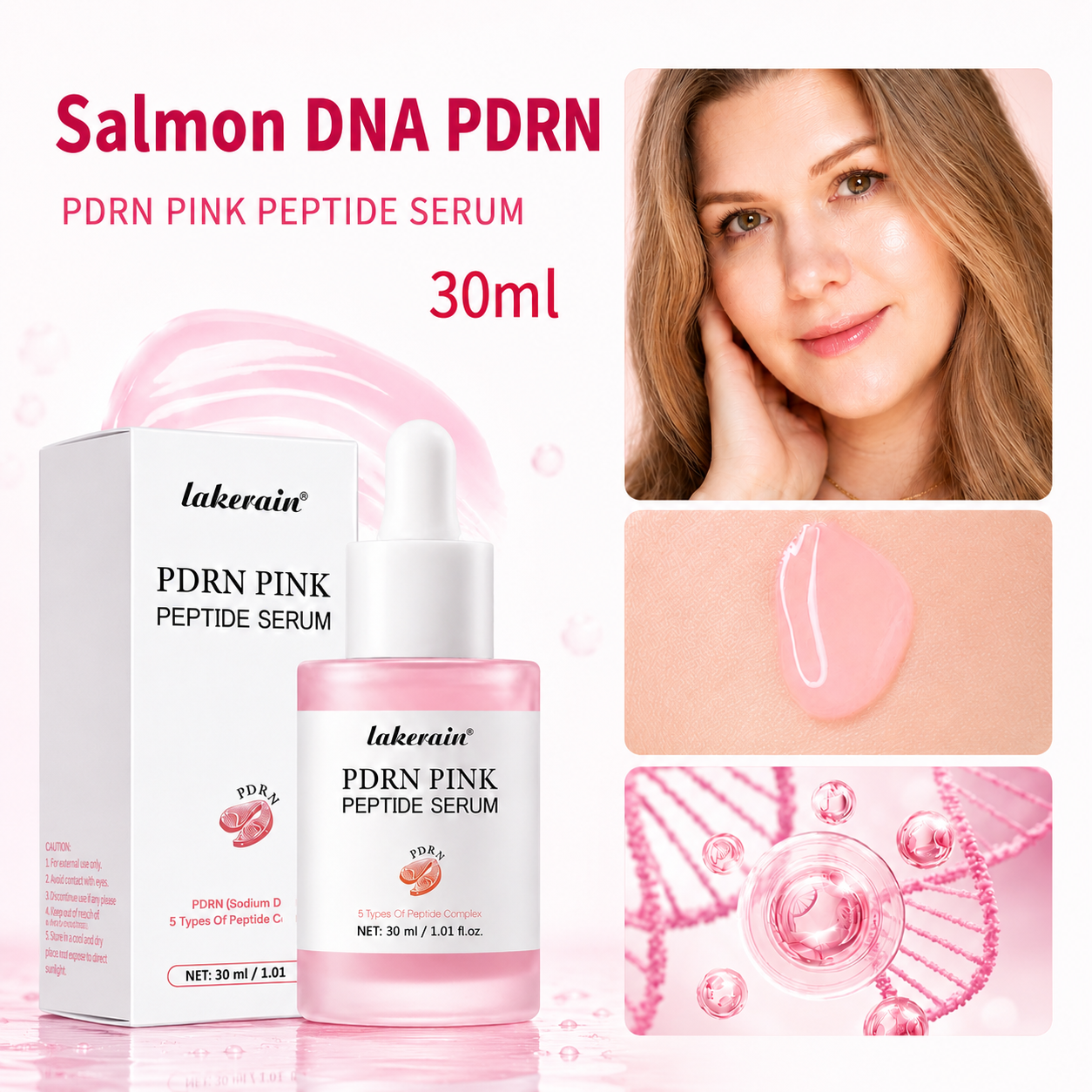 Salmon DNA PDRN Pink Peptide Serum Pink Glow Serum…