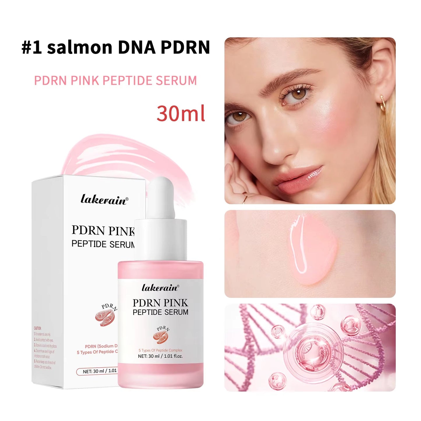 Salmon DNA PDRN Pink Peptide Serum Pink Glow Serum…