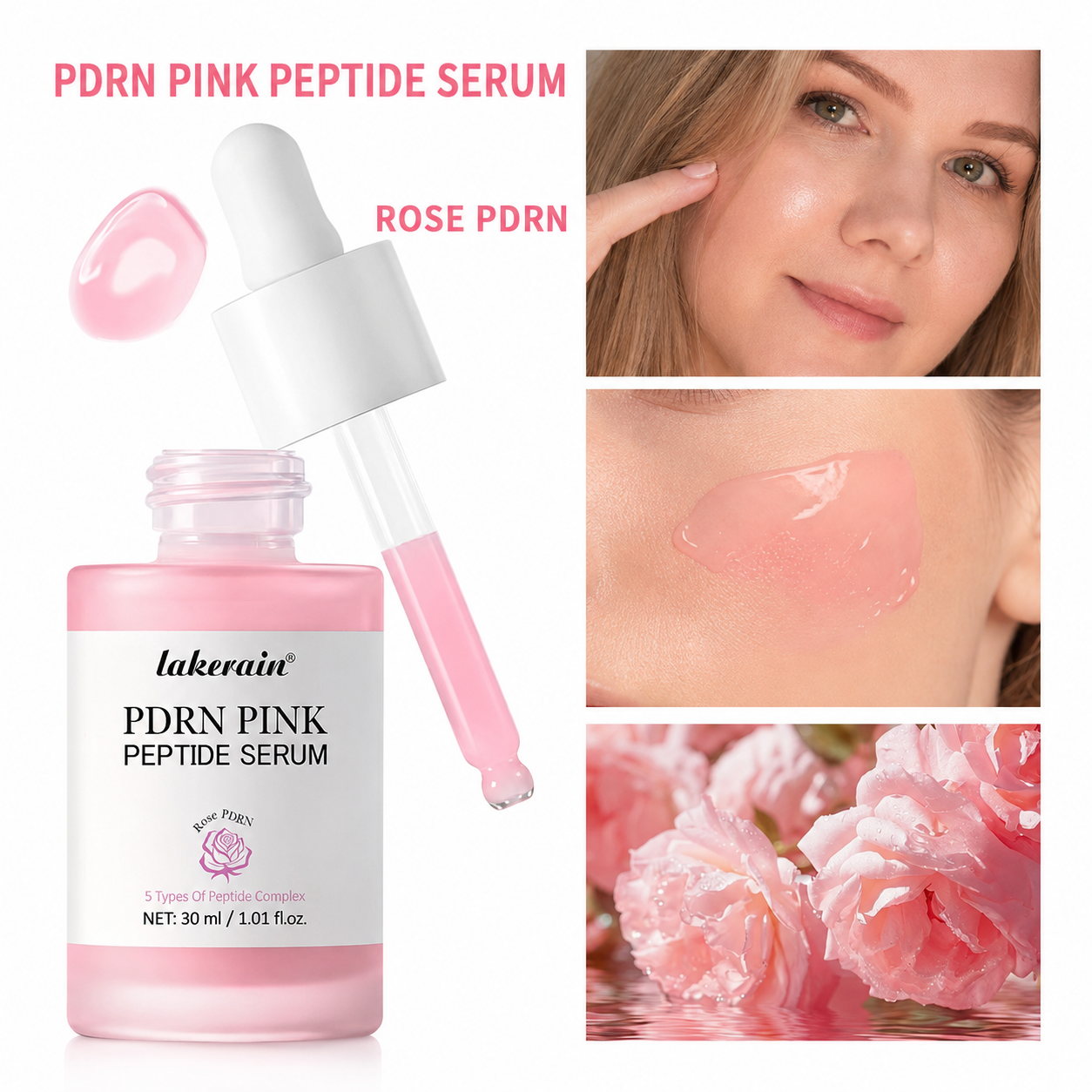 Salmon DNA PDRN Pink Peptide Serum Pink Glow Serum…